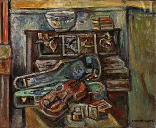 Intérieur au violon et à l’harmonium