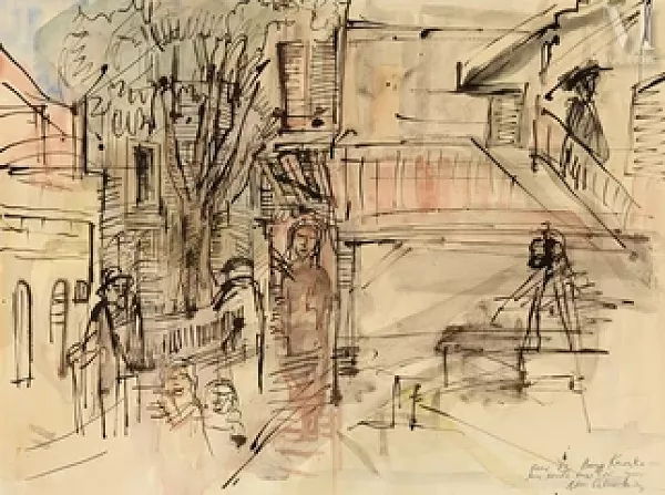 Personnages dans le village