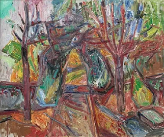Paysage aux deux arbres, Céret