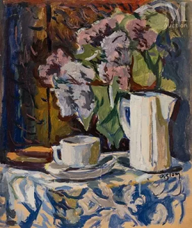 Nature morte à la tasse et à la carafe