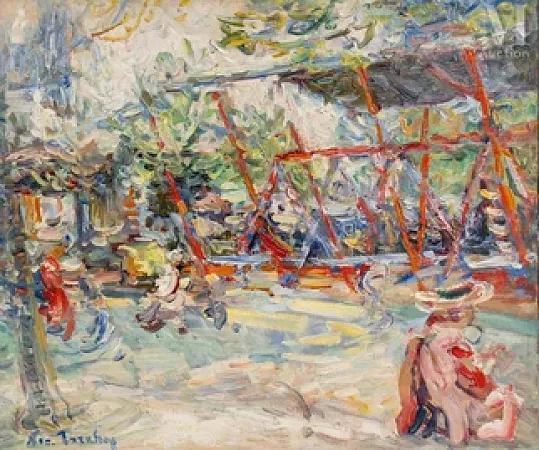 Les balançoires, fête foraine