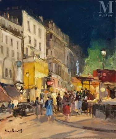 Rue animée de Paris