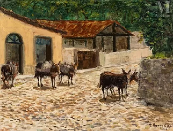 Ânes dans un village du Brésil