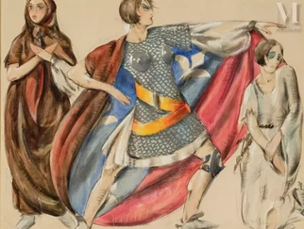 Trois femmes, projet de costume