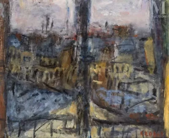 Vue des toits à Montparnasse
