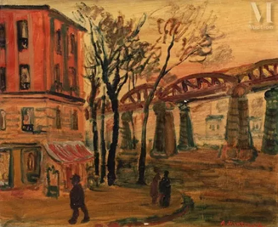 Le pont au boulevard de Grenelle à Paris
