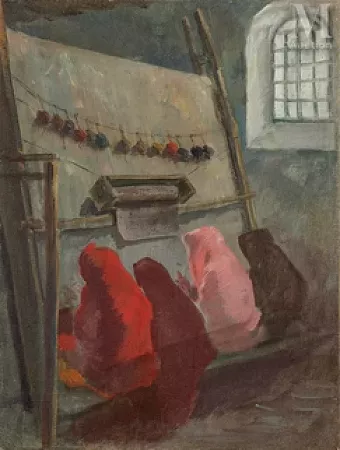Djouma Khan d’Astor, quatre femmes tissant