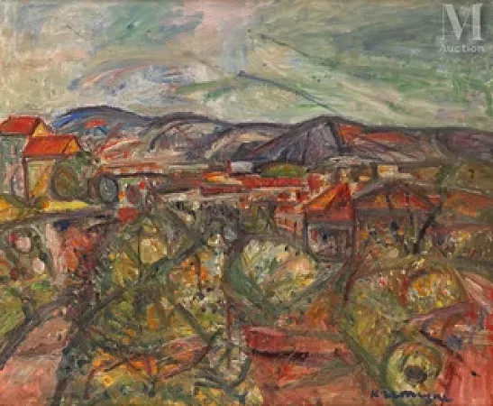 Les maisons rouges à Céret