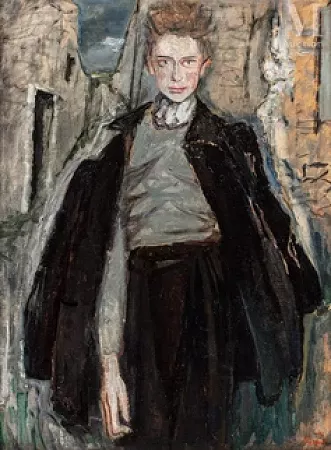 Portrait de jeune homme au pardessus