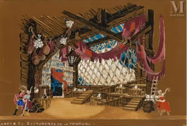L'Auberge de la Tortue pour l'Opéra de Marseille, ca. 1935