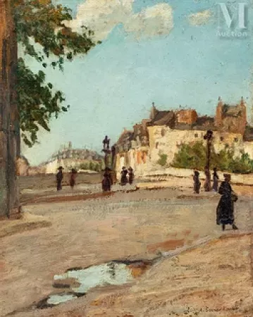 Les passants, quai de Conti, Paris