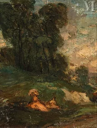 Femme au parc