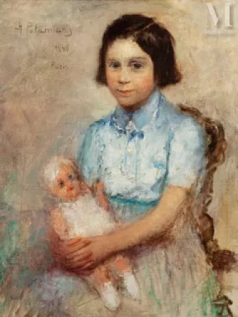Jeune fille à la poupée