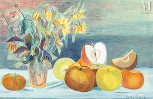 Fruits et fleurs sur la table