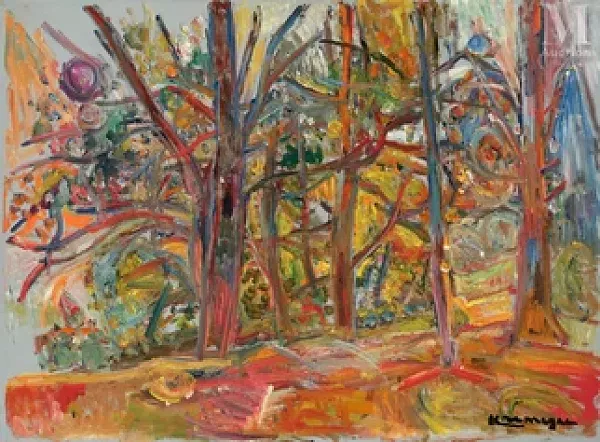 Paysage aux arbres