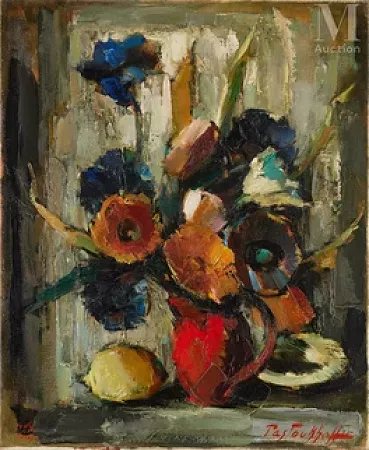 Bouquet de fleurs et citron