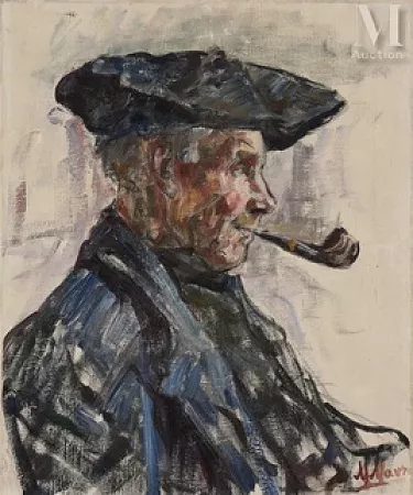 Portrait d’un creusois à la pipe