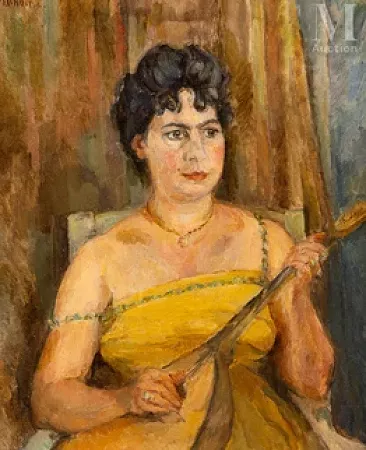 Femme à la mandoline