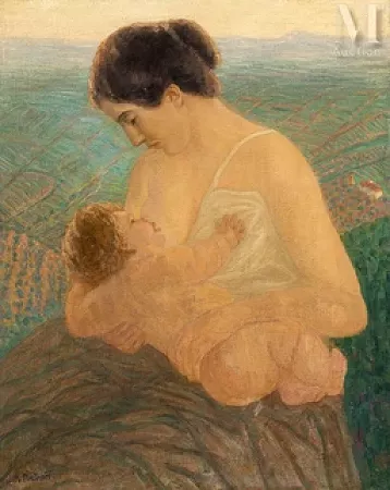 Maternité, Valentine et son fils Georges