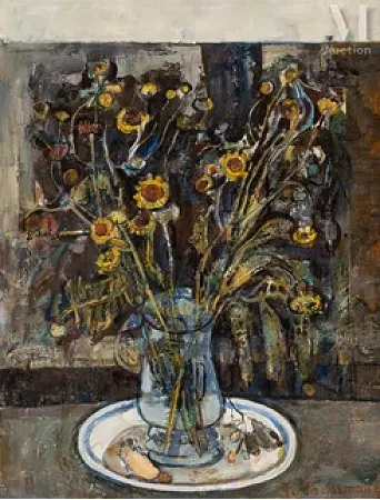 Bouquet dans un pichet