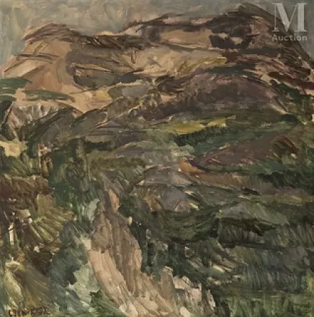 Paysage aux collines