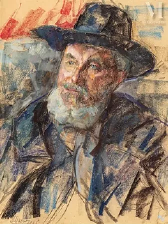 Portrait d'homme au chapeau