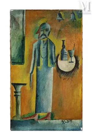 Othon COUBINE (Boskovice 1883 - Marseille 1969) — Le Garçon de café