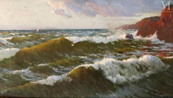 Falaises au bord de la mer