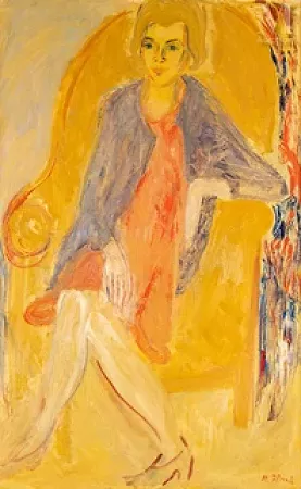 Portrait de femme assise