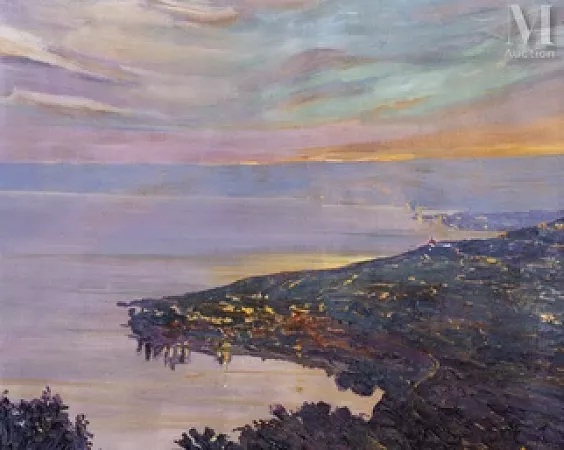 Baie au crépuscule