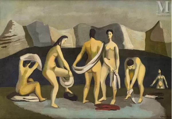 Femmes au bain / Nu allongé