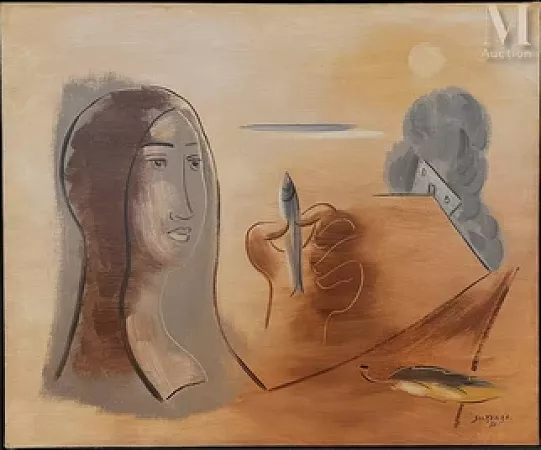 Femme au poisson, Tossa, Espagne