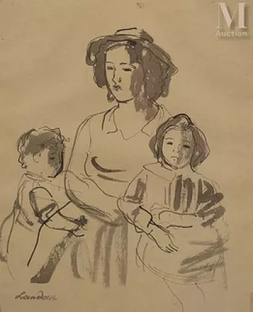 Mère et ses enfants