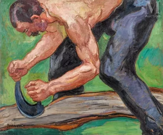 Homme à l'ouvrage
