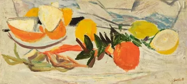 Nature morte au citron et à l'orange