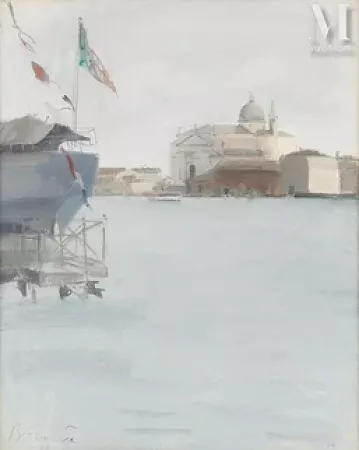 Paquebot sur le canal à Venise