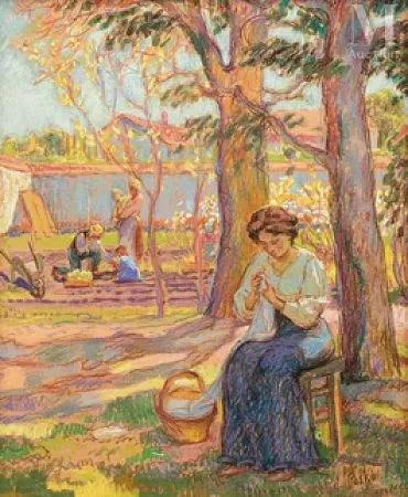 Femme à la couture