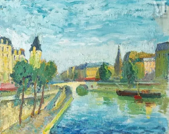 Pont à Paris, ile de la Cité