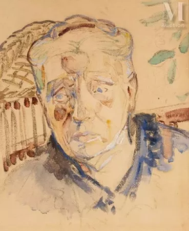 Portrait de Mme Berthe Fanny Sayous née Dollfus, grand-mère de Raymond Lefebvre