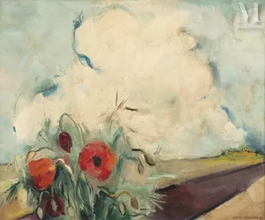 Coquelicots au bord de la route