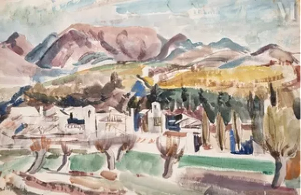 Village au bord de rivière