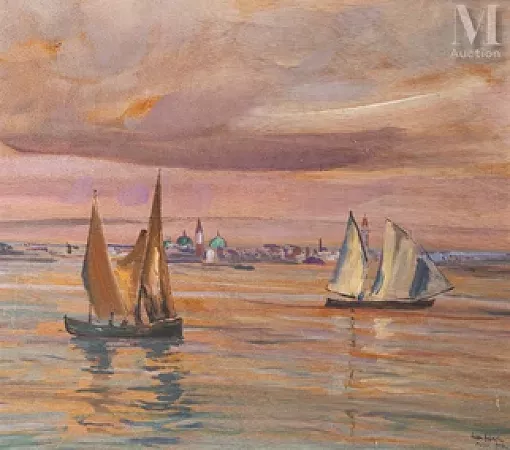 Voiliers dans la lagune