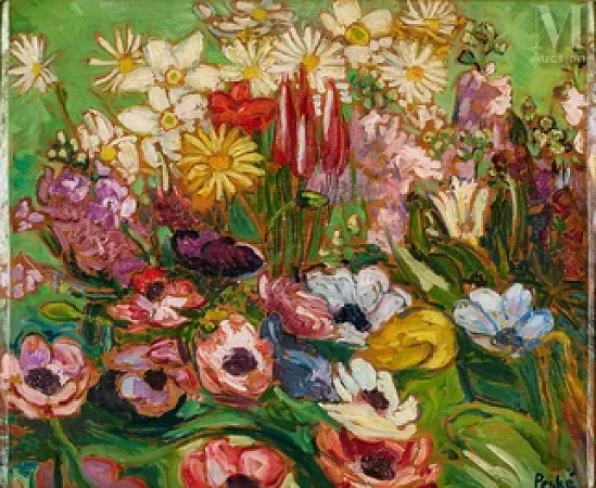 Parterre de fleurs / Tulipes dans le jardin