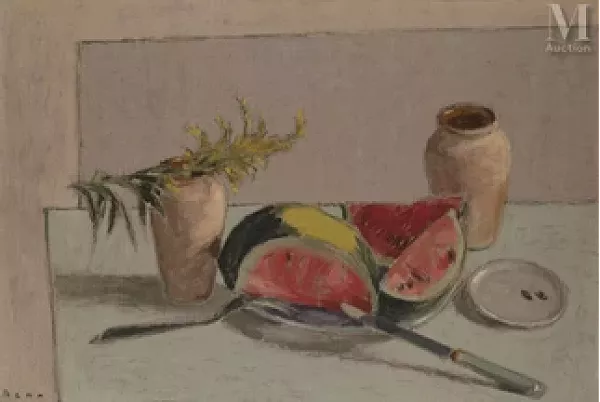 Nature morte à la pastèque