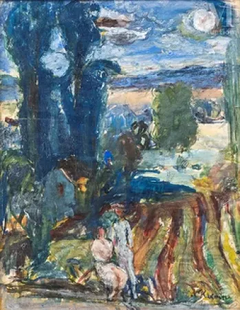 Couple dans un paysage