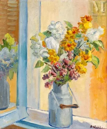 Bouquet à la fenêtre