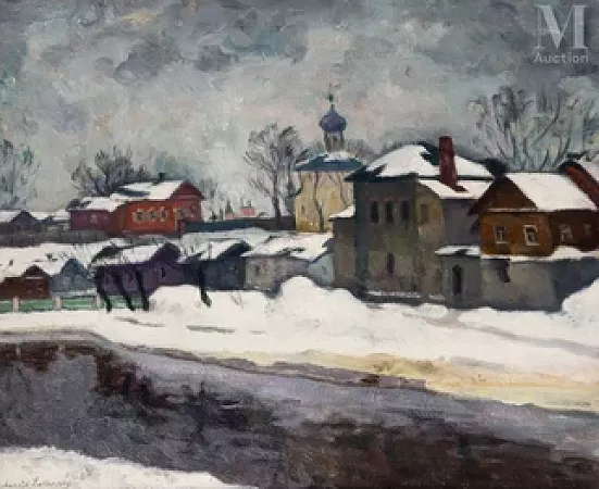 Ville de Pskov en hiver