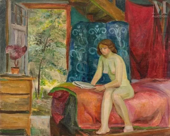 Femme nue dans un intérieur