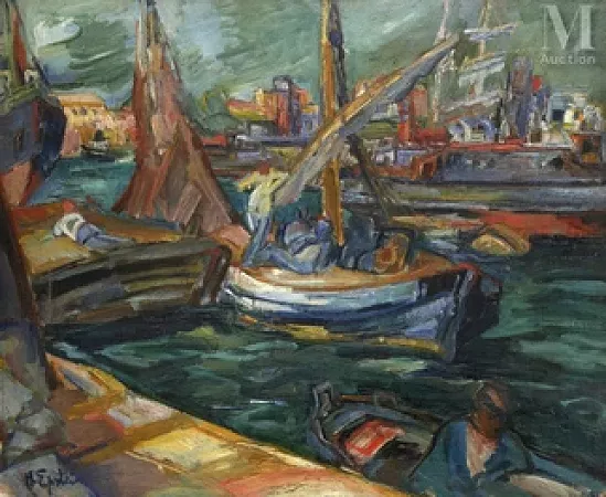 Marins dans le port