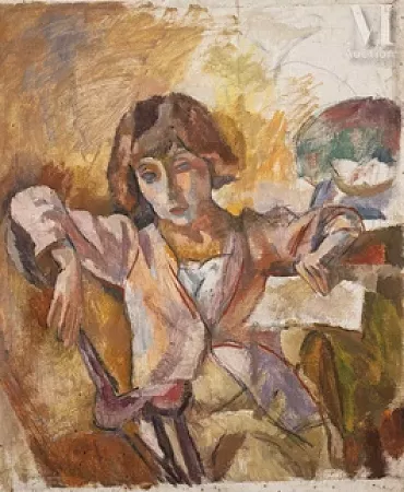 Portrait d’Hermine David en rose / Personnages Cubains